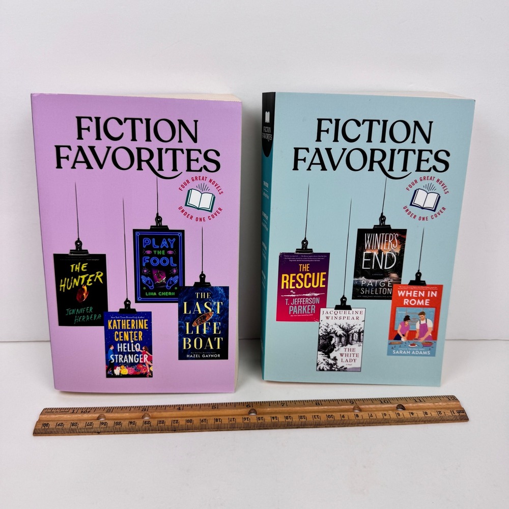 2 Readers Digest Fiction Favorites Softcover Book 8 Stories Novels READ